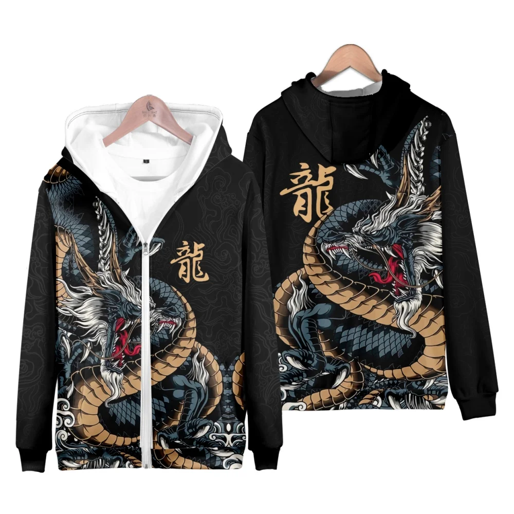 Chinese Dragon Hoodies Boys Girl The Year of the Dragon In 2024 Fashion Hoodies Sweatshirts Casual Harajuku Coat Cosplay Costume