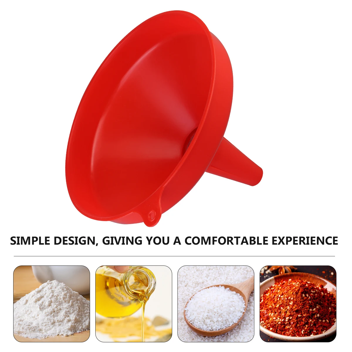 

Plastic Funnel for Daily Use Liquid Transferring Random Color Practical Oil Filter Kitchen Bar Tool
