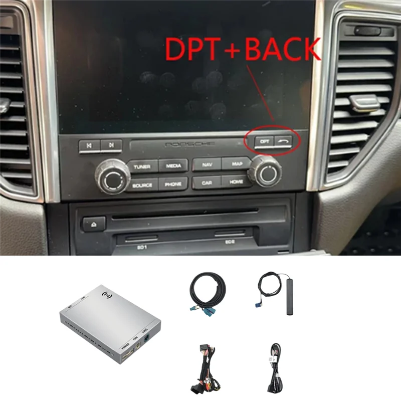 PCM4.0 Wireless Carplay โมดูล Android อะแดปเตอร์อัตโนมัติสําหรับ Porsche Panamera Cayenne Macan Cayman Boxster