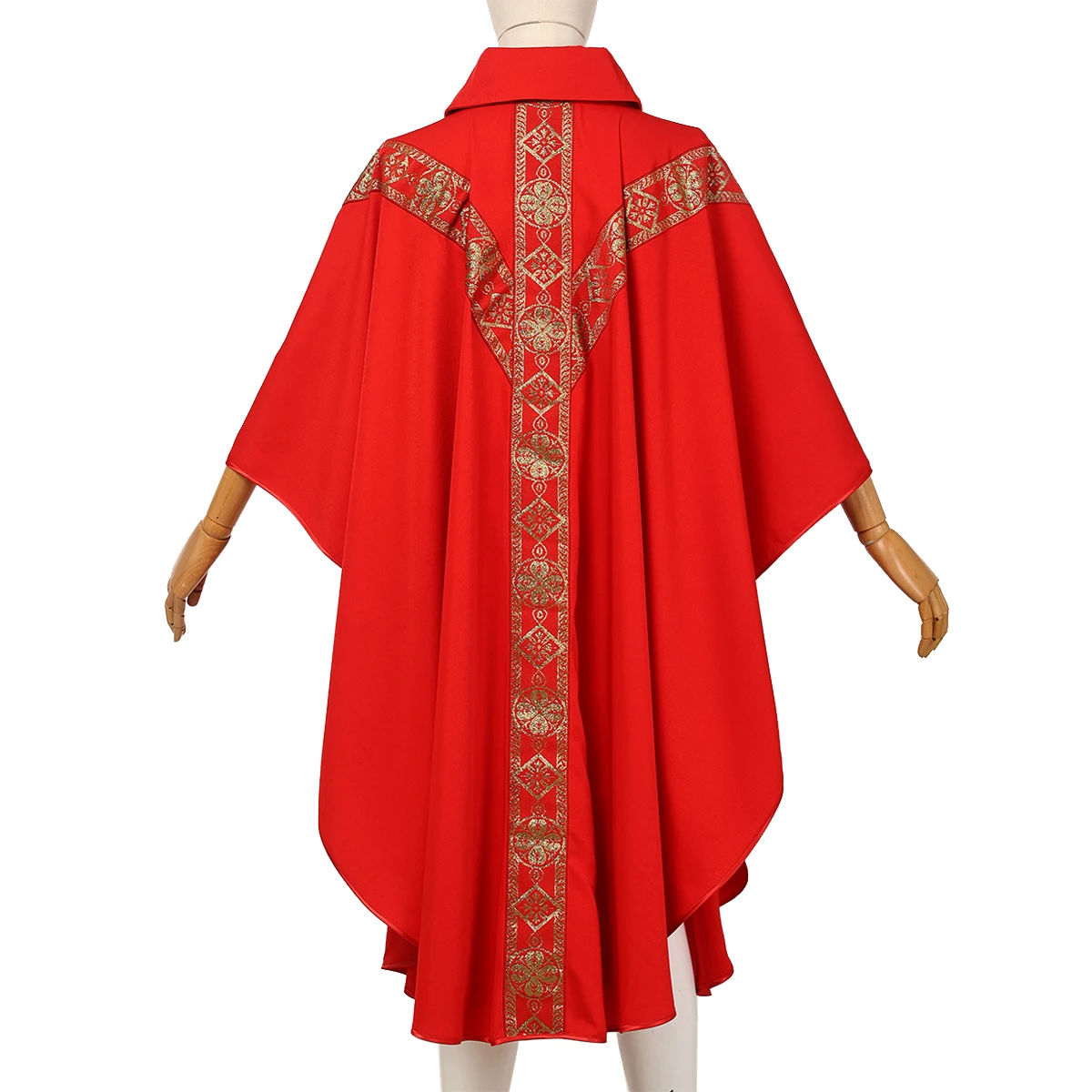 Halloween Priester Chasuble Katholische Kirche Pater Messegewänder Robe mit Quaste Geistlichen Robe – Detail 11