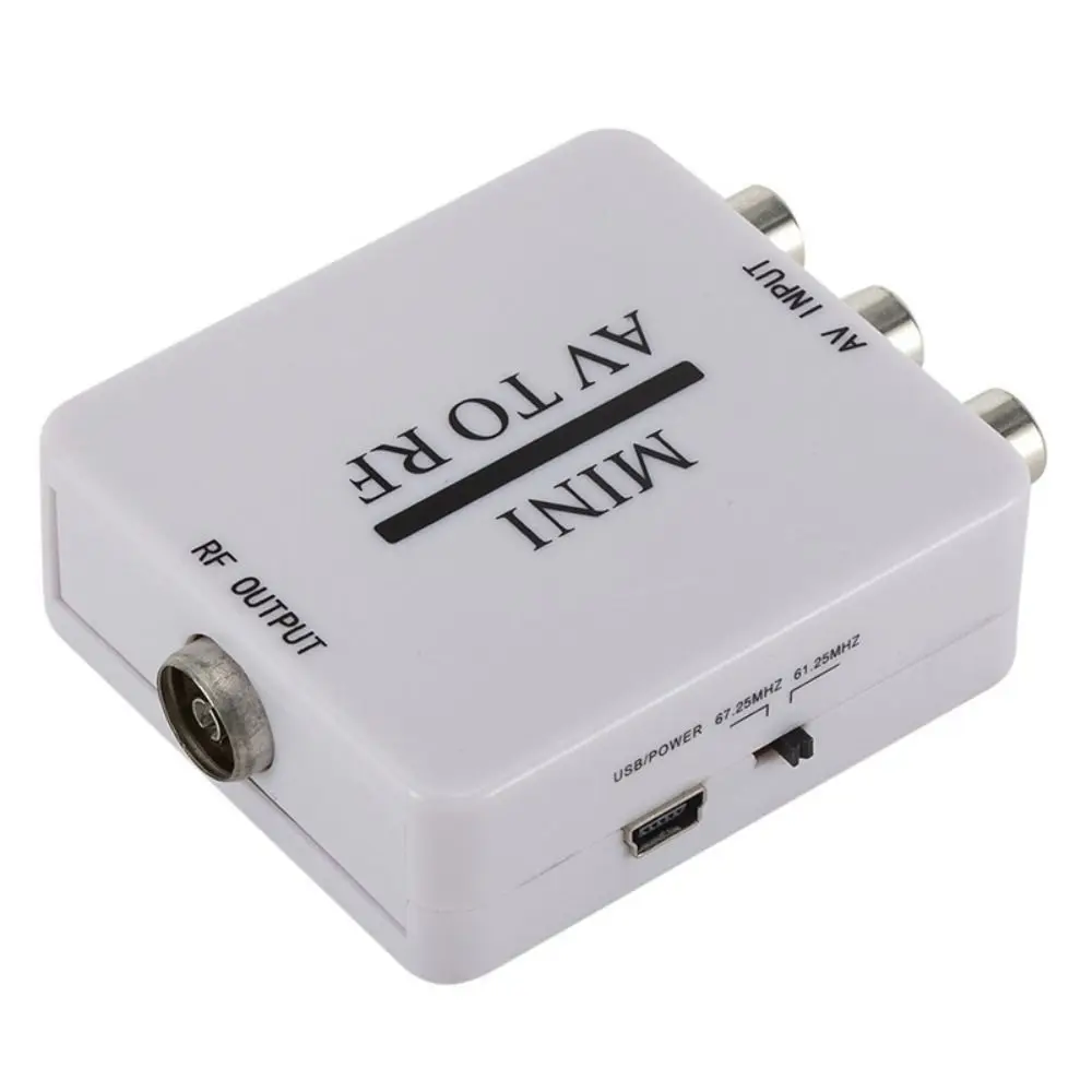 AV To RF RCA AV To RF Converter RCA To RF Video Converter AV To RF Amplifier with RF Line Mini for TV/VHS VCR/DVD Recorder