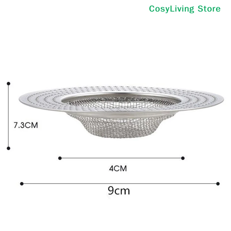 Stainless Steel Hair Catcher Stopper Bathtub Shower Drain Hole Filter Trap Wire Sink Strainer view 6