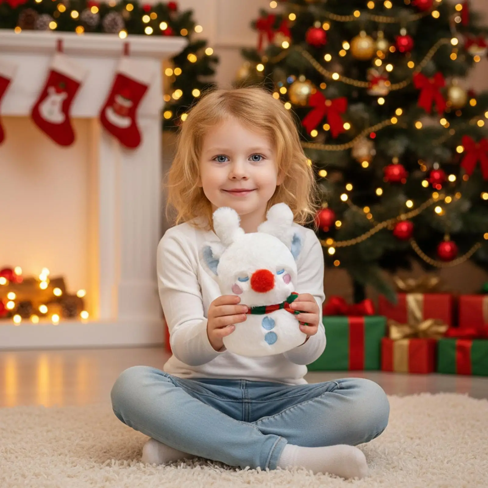 

Рождественские плюшевые украшения, 7-дюймовая детская игрушка, декор куклы, реалистичная фестивальная кукла для детей, праздник, домашний дом, день рождения, спальня