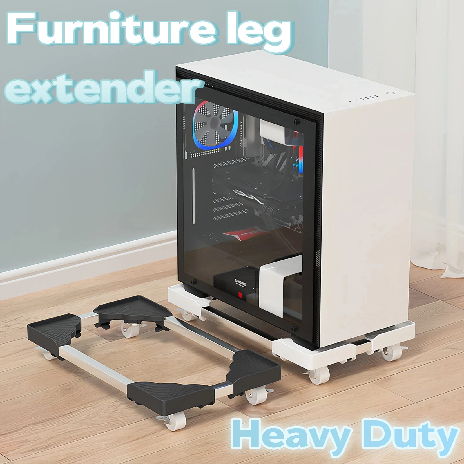 360° Rotatable PC Stand – Anti-Moisture Dust-Proof Cooler Universal for Full Mid Tower  Gaming Home Office