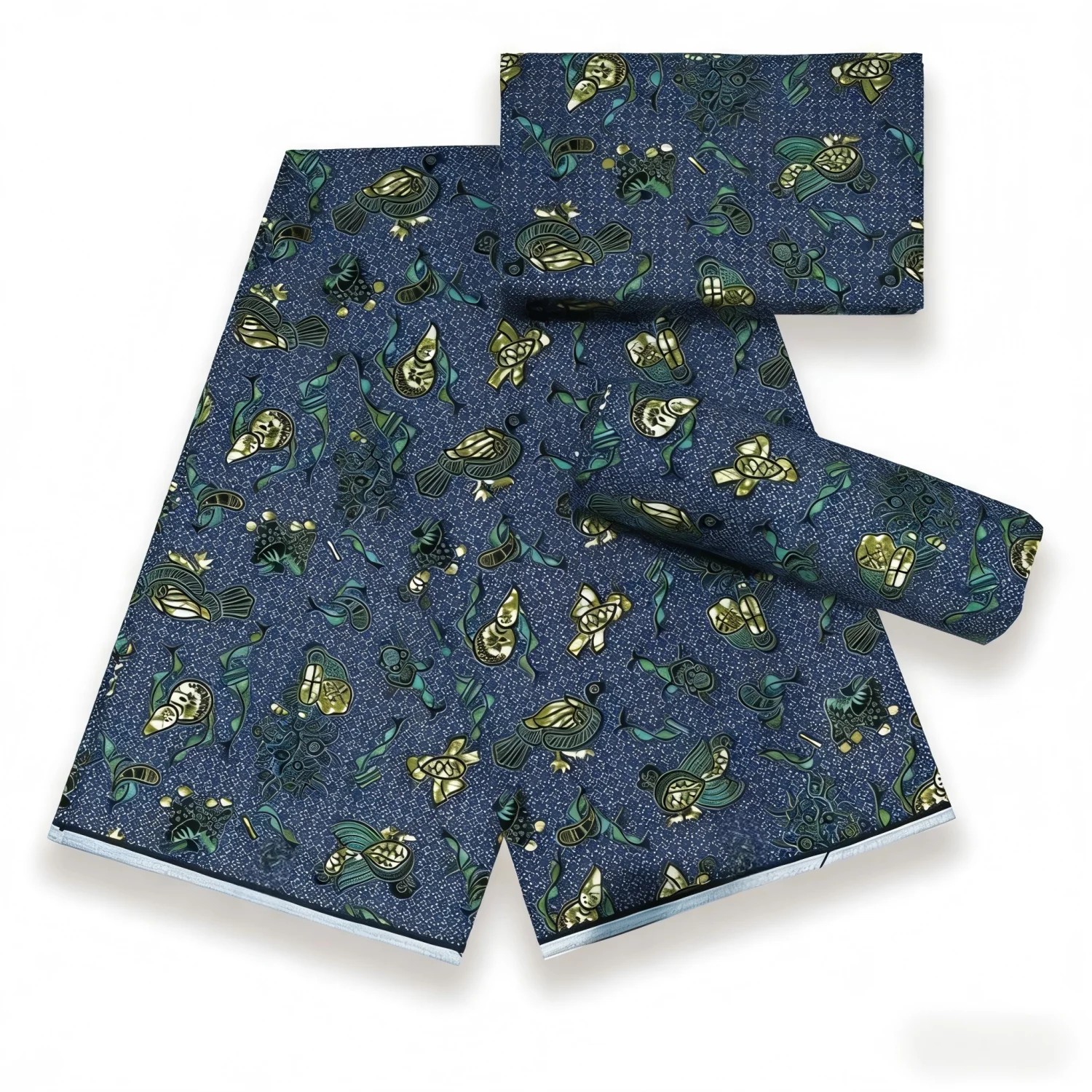 

Новинка 2026: 100% хлопковая восковая ткань, 6 ярдов, нигерийский принт, высококачественный восковой материал для пошива платьев, хит продаж, африканская одежда