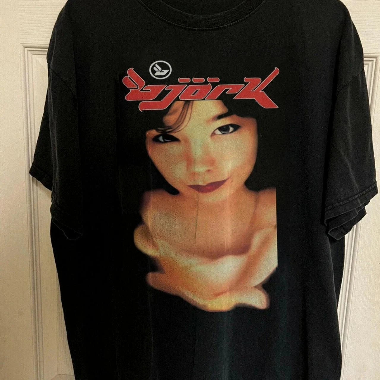 

Черная футболка унисекс с графикой Band Bjork 90-х годов, японская группа, размер S-XXXXL, персонализированная свободная хлопковая футболка с короткими рукавами
