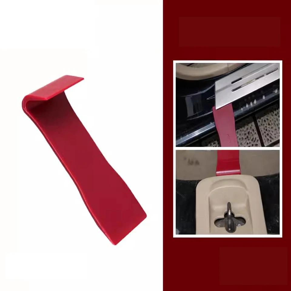 Auto Trim Door Panel Window Molding Upholstery Fastener Clip Removal Tool Car Trim Removal Tool with Wide Blade In Red P18