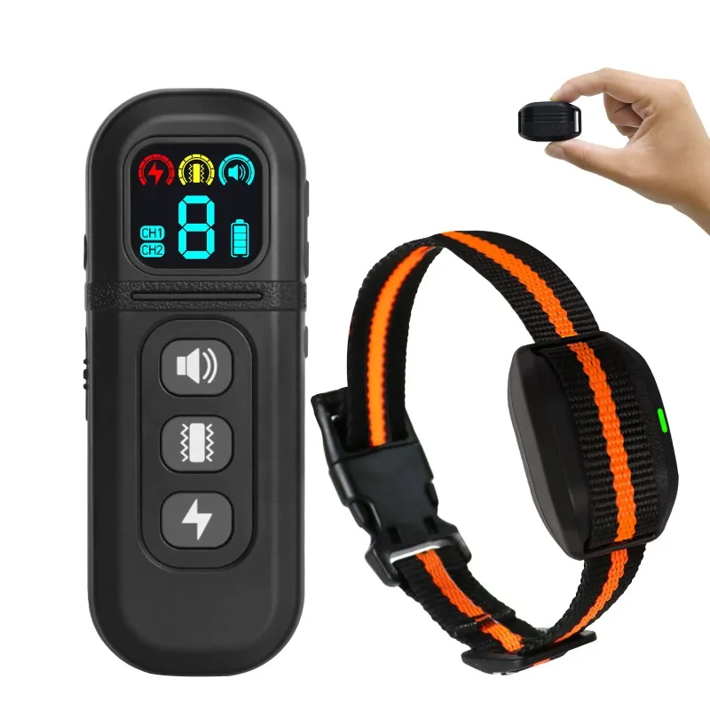 Receiver dog training collar, digital display remote control rechargeable, universal for large and small dogs to correct random