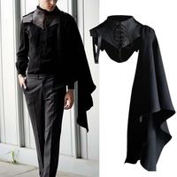 Halloween Cape Holiday Wear Role Play Medieval Stand Collar Cloak Costume for Home