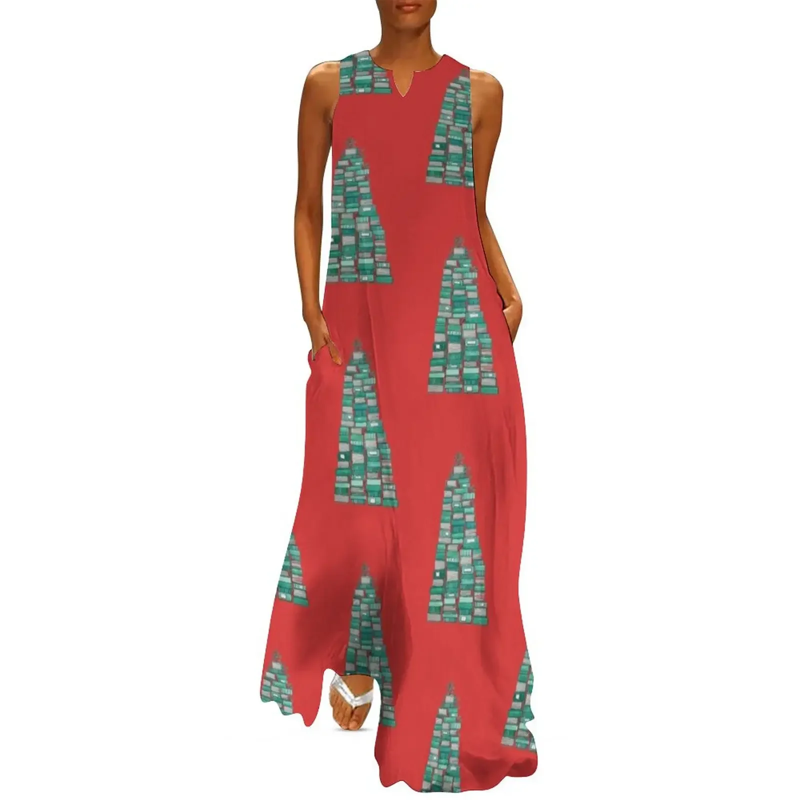 

Bookish Christmas Tree Long Dress dresses with long sleeves women's luxury party dress Dress