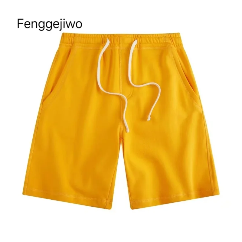 

Fenggejiwo Men's and Women's Thickened Cow Tripe Shorts for Casual Fashion Couples