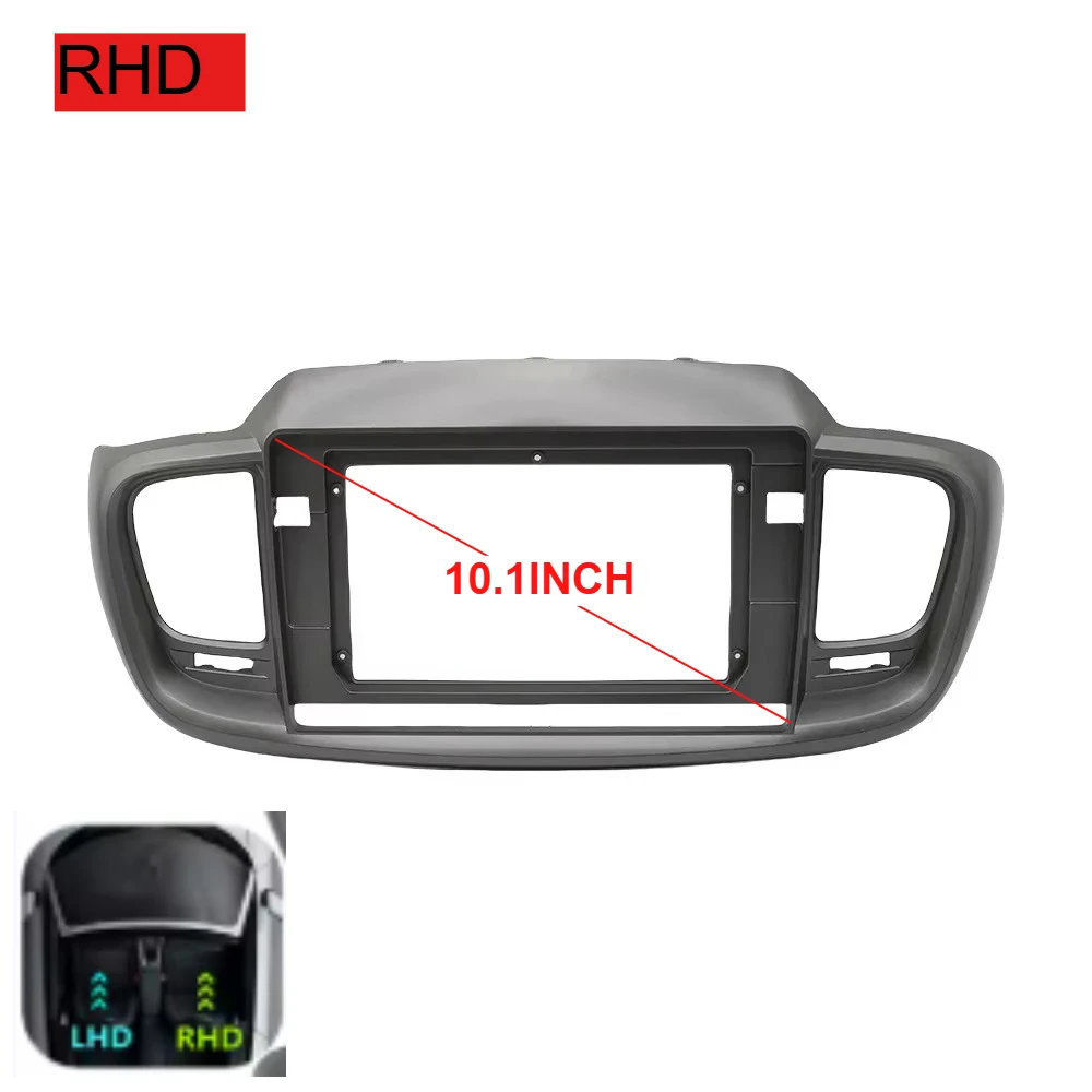 10.1INCH For Kia Sorento 2015-2018  Android large screen navigation box modified face frame panel bracket variety sleeve