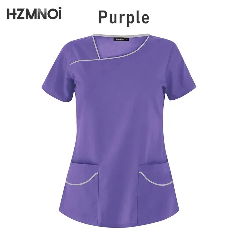 Hospital Working Scrubs Set Operating Room Medical Uniform Scrubs Short-sleeved Hand Washing Clothes Grooming Nurse Workwear