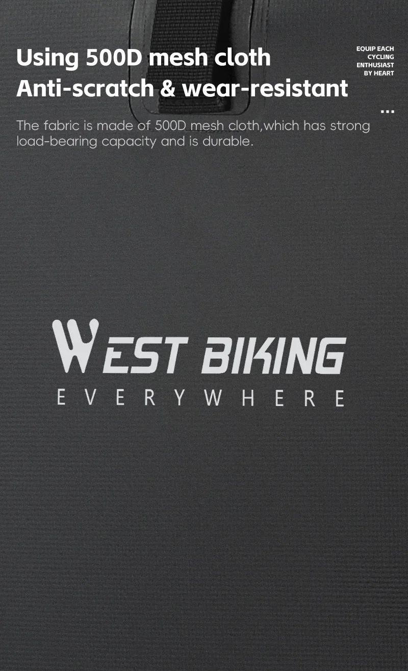 WEST BIKING Wasserdichte Fahrrad-Gepäckträgertasche 25L Große Kapazität Gepäckträger-Seitentasche Erweiterbare Fahrrad-Reisetasche Herren Schultertasche – Detail 6