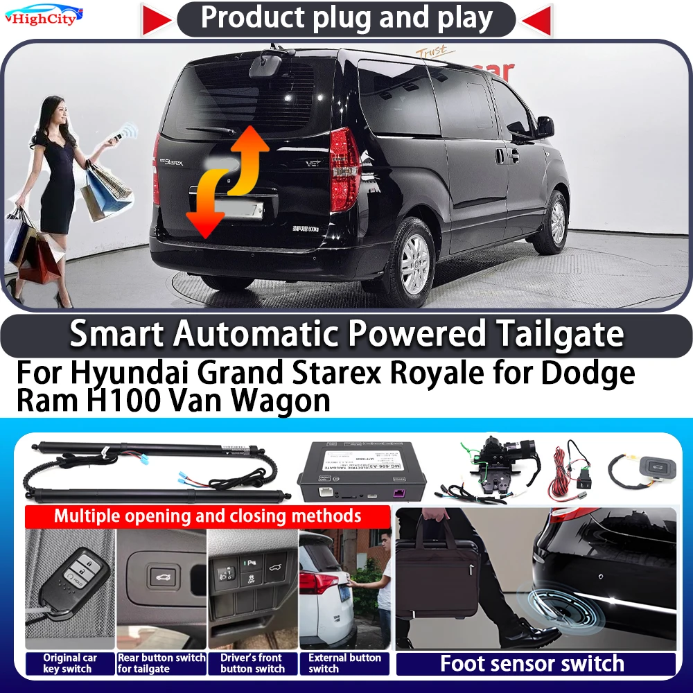 

For Hyundai Grand Starex Royale for Dodge Ram H100 Van Wagon OEM Smart Automatic Powered Tailgate Key Trunk Close Power Tailgate