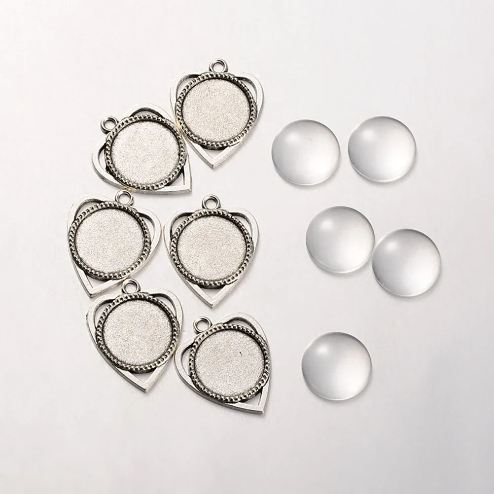 

10 set Vintage Pendant Bezel Copper Plating Jewelry Making Trays DIY Photo Resin Crafts Gifts Accessories Necklace Parts