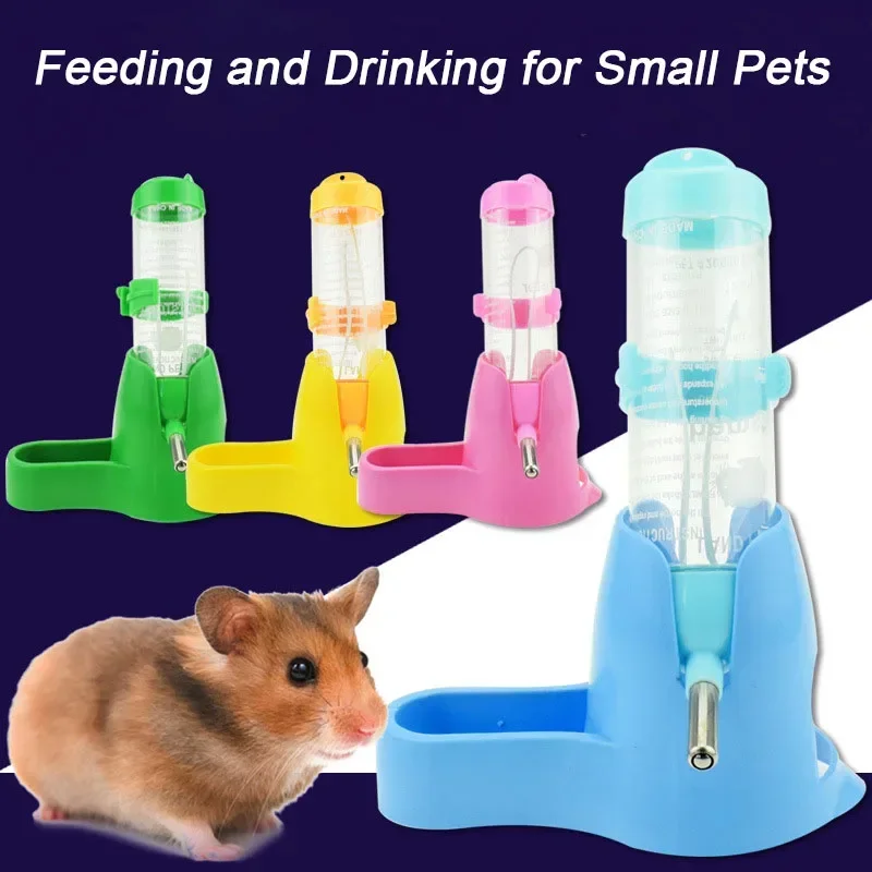 Alimentador automático de hamster, pequena bola vertical, chaleira, utensílios pequenos para alimentação, acessórios para hamster