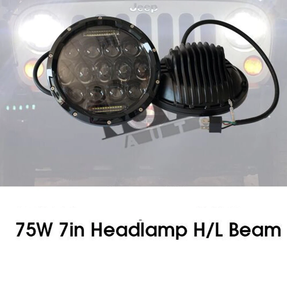 

Дополнительные светодиодные фары SXMA J105, 7 дюймов, 75 Вт, для Jeep JK Wrangler 2007-2017, 1 пара, из алюминиевого сплава, водонепроницаемые