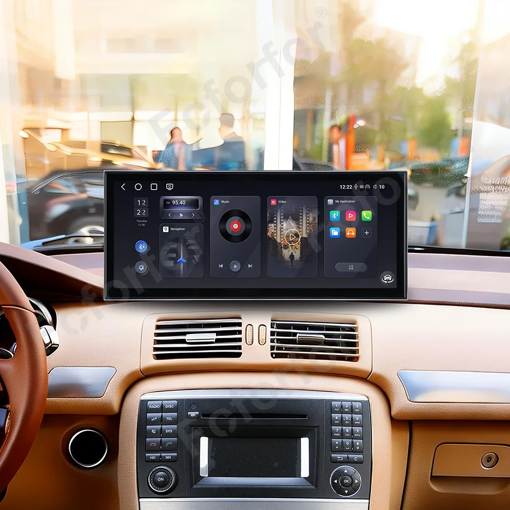 

15,8-дюймовый вертикальный экран для Mercedes Benz R-Class R300/R350 2006-2014, мультимедийная аудиосистема, GPS, CarPlay, Android Auto, 4G LTE