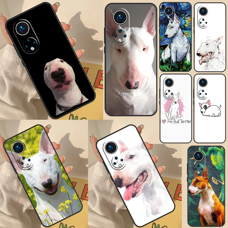 Bullterrier Bull Terrier Dog Case para Huawei Honor X8a X8 X7 X9a 50 70 90 Magic5 Lite P40 P20 P30 P60 Pro P Smart Cover