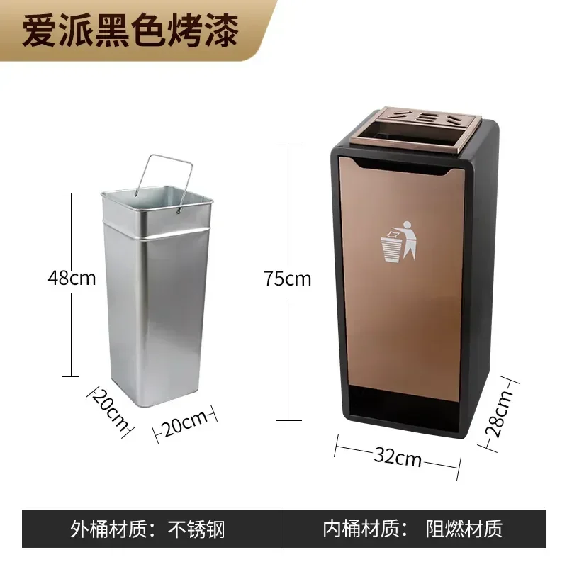

Big Size Golden Trash Can Modern Outdor Metal Recycle Bin Trash Can Home Office Storage Large Lixeira Banheiro Cleaning Supplies