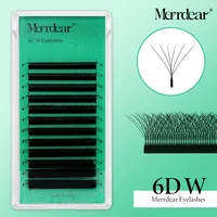 Extensiones de pestañas en forma de 6DW, ventiladores de volumen prefabricados, extensiones de pestañas postizas individuales, proveedor de herramientas de maquillaje