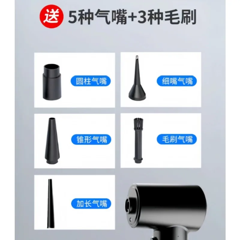 Cordless Dust Blower, PC Keyboard Cleaning Gun, Mini Vacuum Car Detailing Plant Drying Tool