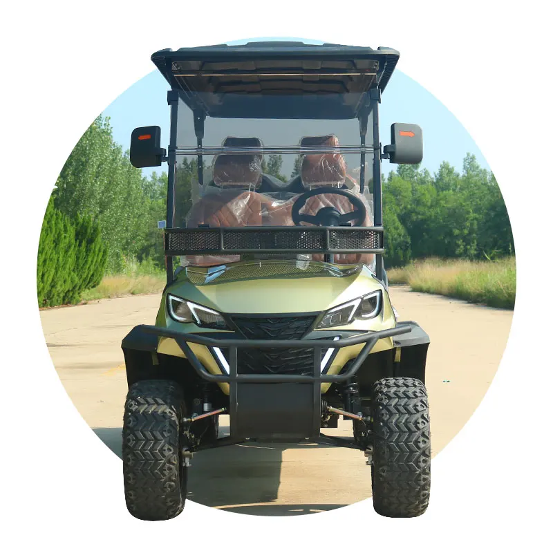 Regenerative Braking Electric Golf Cart Maximize Range Efficiency 4 Seater Utility Vehicle for Resort Use