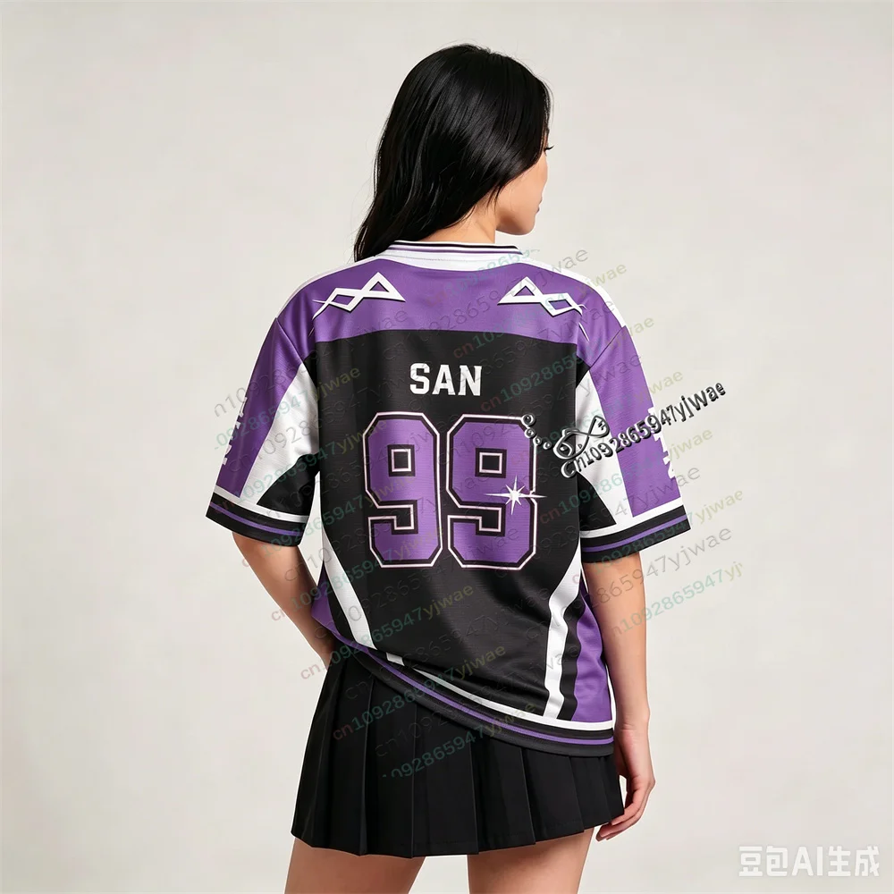 2026 ATEEZ World Tour Jersey Members Bedrucktes T-Shirt – Modisches Freizeit-Streetwear-Oberteil, Fan-Geschenk, Sommer-T-Shirt für Herren und Damen – Detail 8