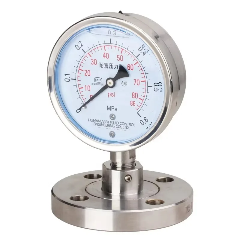 

Sealed Pressure Gauge Sanitary Diaphragm Pressure Gauge Stainless Steel Flanged Fuel Pressure Gauge Mbar Valve Calibrator