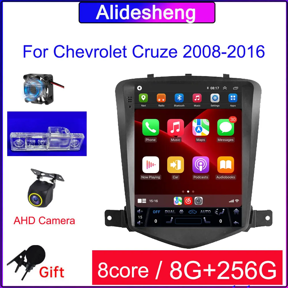 Für Tesla Stil Chevrolet Cruze J300 Android Auto Radio Audio video multimedia Player GPS Carplay Android Auto DVD Kopf Einheit