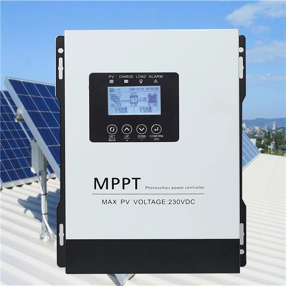 MPPT 30A 100A 120A 230VDC Solar Charge Controller With LCD DISPLAY RS485 interface For 12V 24V 48V 60V 72V 96V Home Solar System