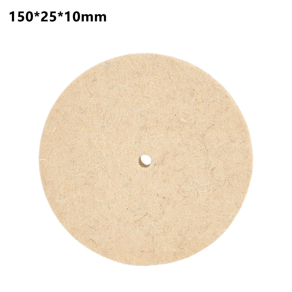 6inch Polishing Wheel Wool Felt Polisher Buffing For Rotary Tool 1pcs 150mm Pad Disc Beige Practical High quality