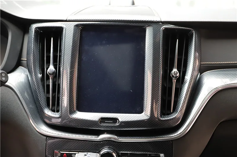 Carbon Fiber Car Interior Accessories For Volvo Xc60 2018-2022 Gear Panel Window Lifter Switch Kit Dashboard Cover Refit Modify