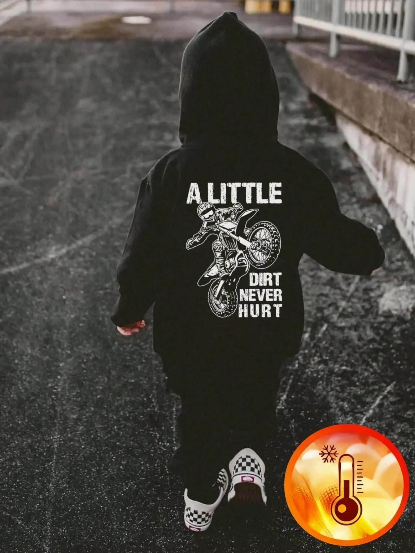 1pc Young Boy Casual Graphic Print Pullover Sweatshirt, Warm Thermal Lined, Long Sleeve, Autumn/Winter - Inspirational Sweatshirt Designed For Future Leaders To Change The World SK25082266641116382