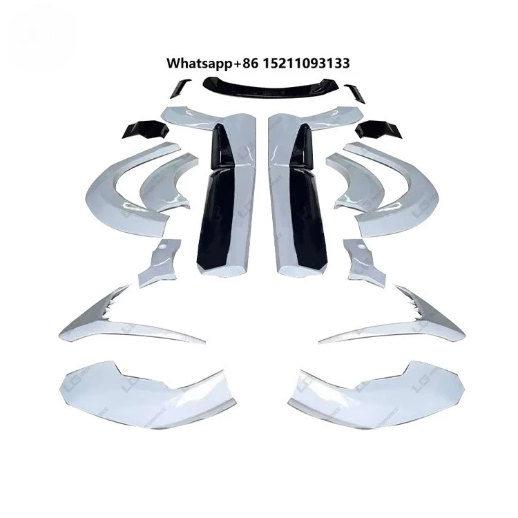 A Style Body Kit  for Q7 Upgrade Front Wrap Angle Front Wheel Arches Brow Roof Spoiler Wide Car Kit