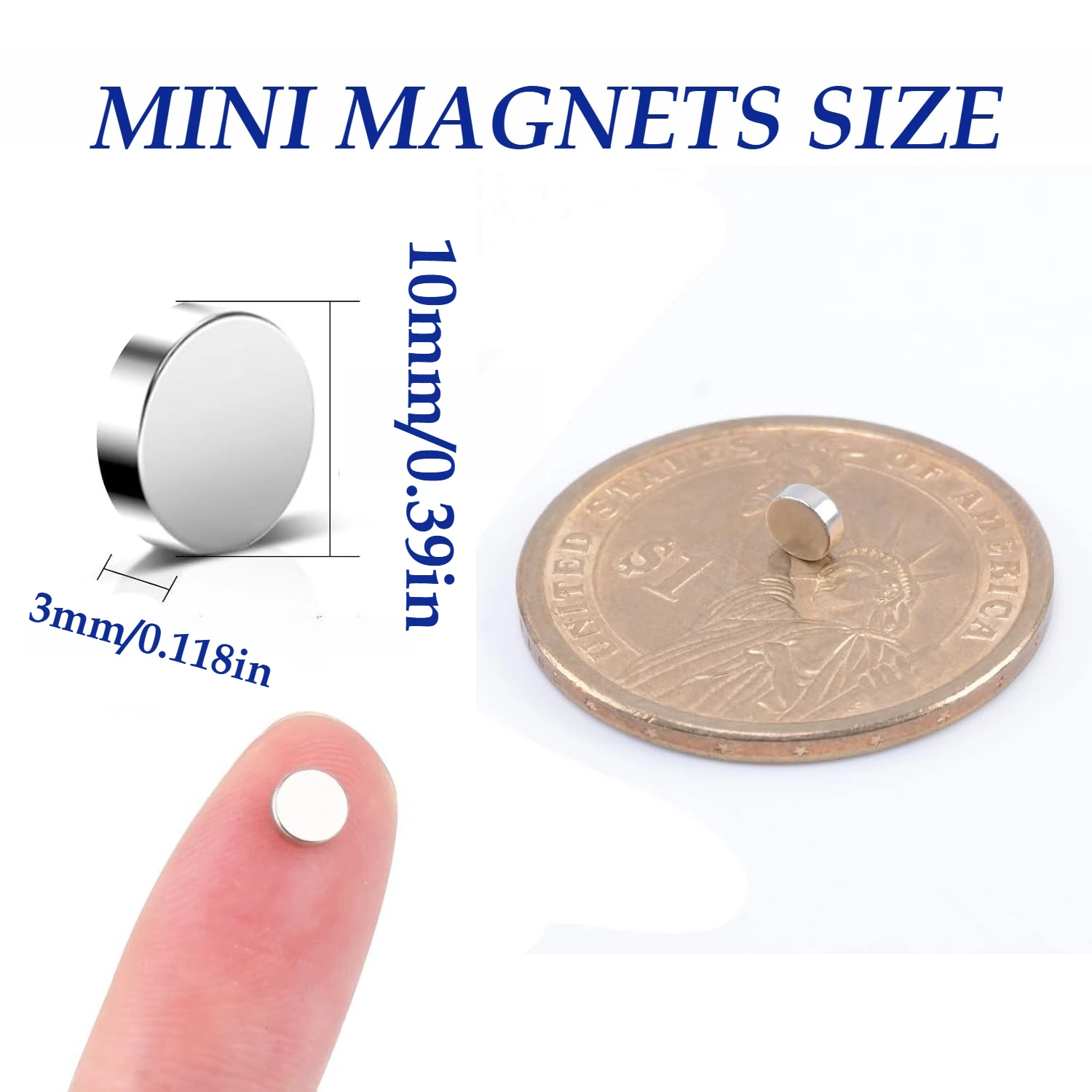Practical and Stable 10x3/6x3mm - Mini Magnet Suitable for Decoration, Bathroom Accessories, Car Fixing, Warehouse, Home, Office