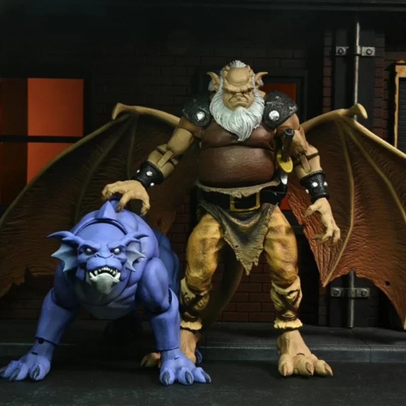 

Neca Gargoyles Anime Figure Genuine Action Figures Leader Goliath Hudson And Big Dog Collectble Decor Models Toys Gifts