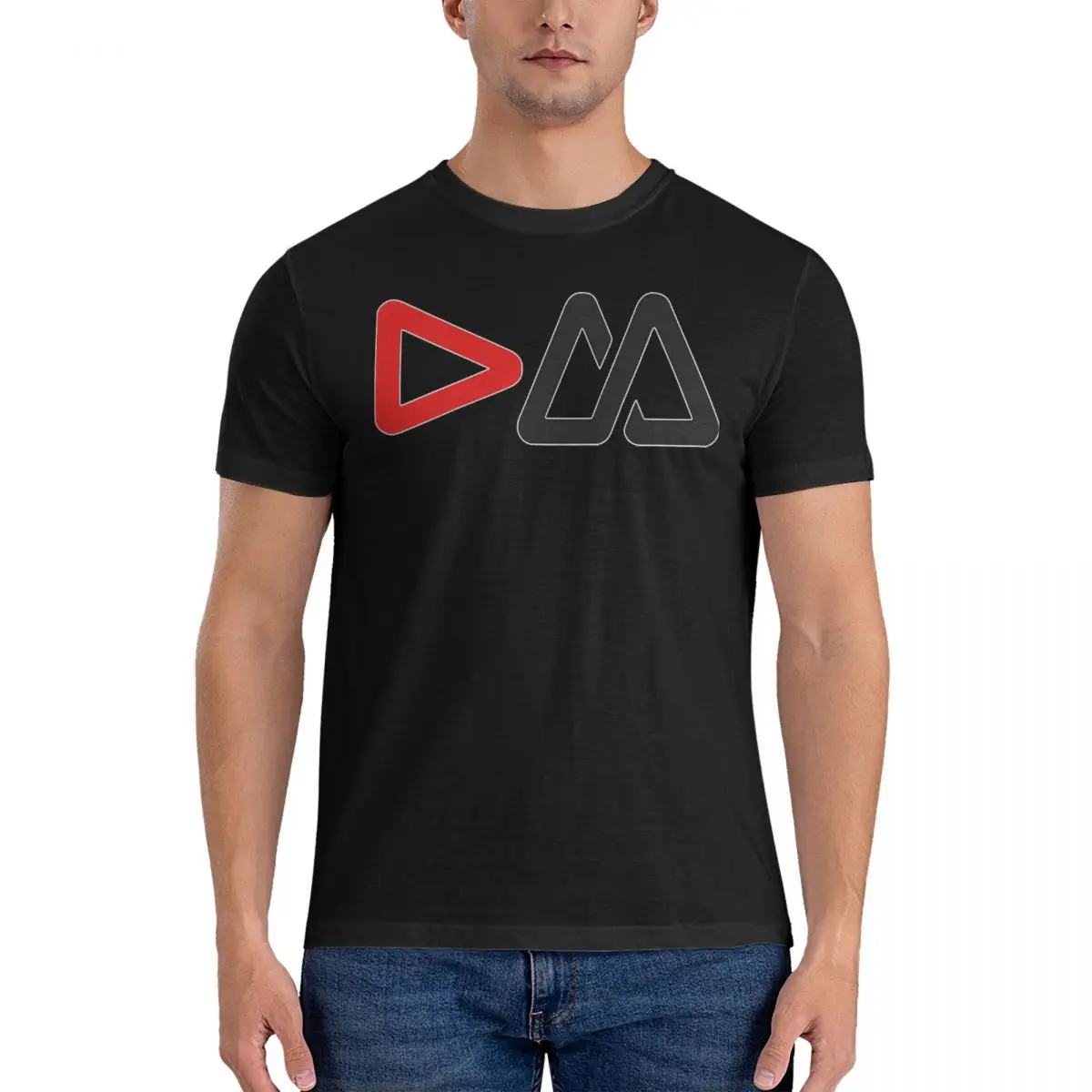 Men T-Shirt DM Unique Cotton Tees Short Sleeve Depeche Band Mode T Shirts Crew Neck Tops 4XL 5XL