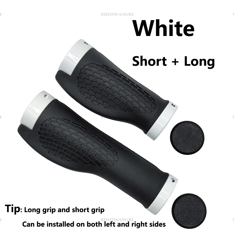 PE Rubber MTB Bike Grips Stuurhoes Rubber Zacht Antislip Fietsgreep Legering Lock Bar BMX Handvat Manchetten Fietsen Accessoires