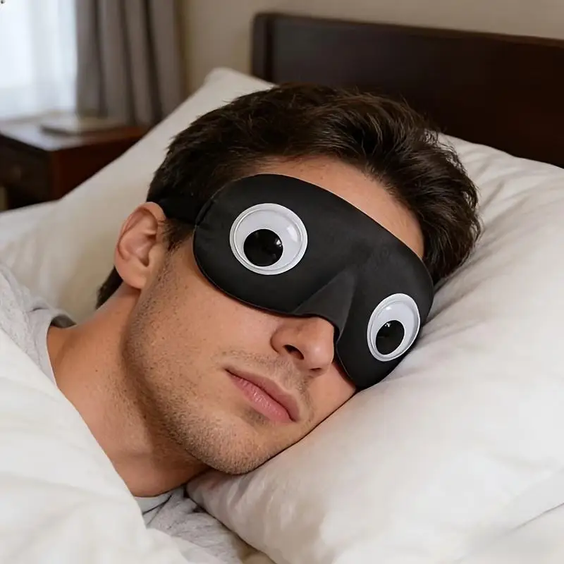 3D Stereoscopic Sleep Eye Mask Light Blocking Large Deep Eye Pockets Soft Memory Foam for Flight Travel Nap Home Rest