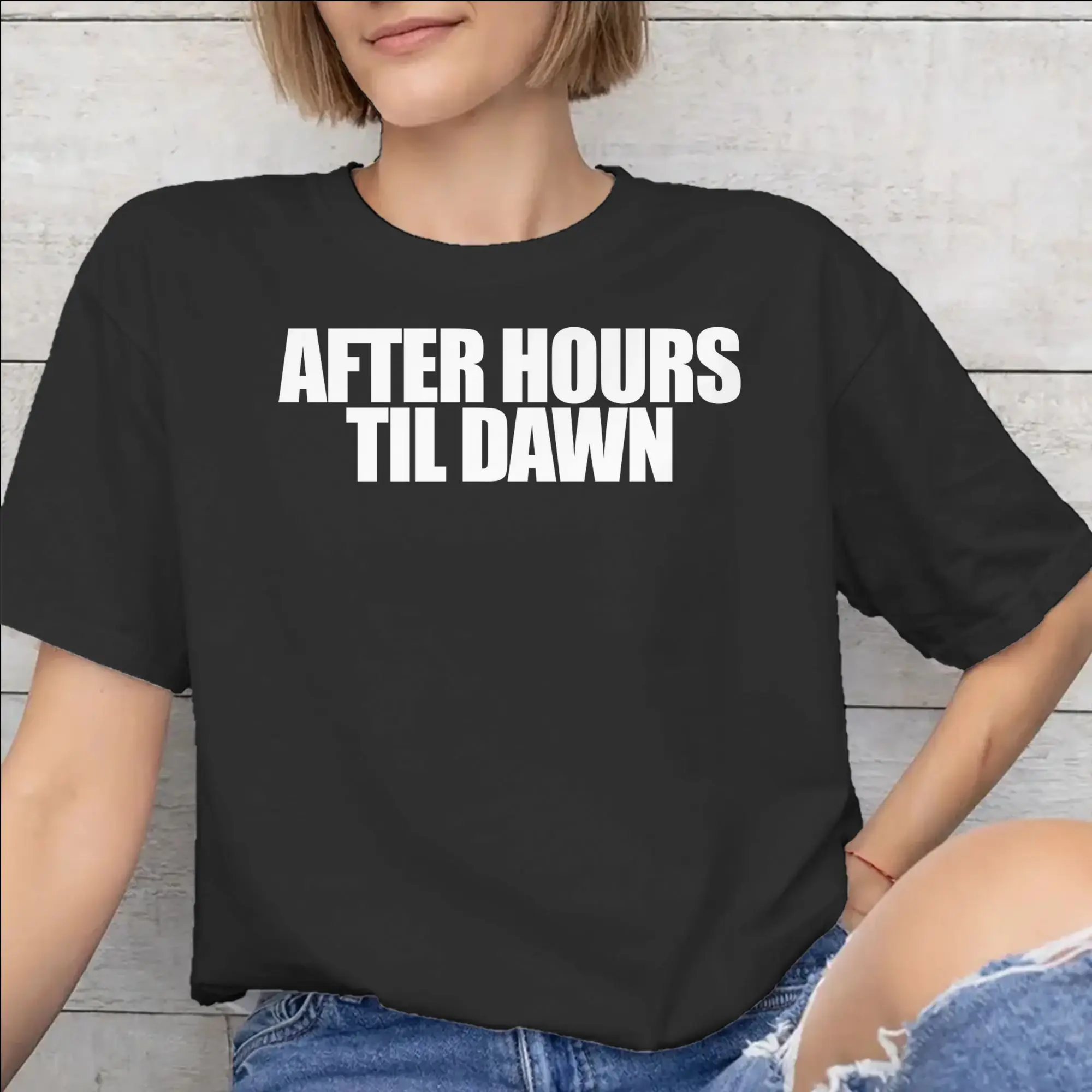The Weeknds After Hours Til Dawn Tour 2026 Merch Unisex T Shirts Cotton Tee Graphic Print  T-shirt Clothes