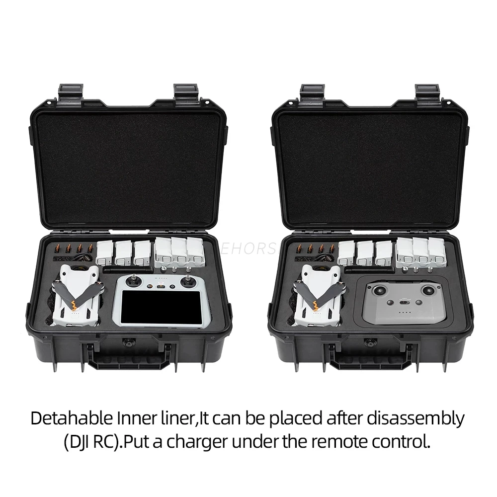 for DJI Mini 3 PRO Storage Case Portable Suitcase Hard Case Waterproof Explosion-proof Carrying Box RC Controller Accessories