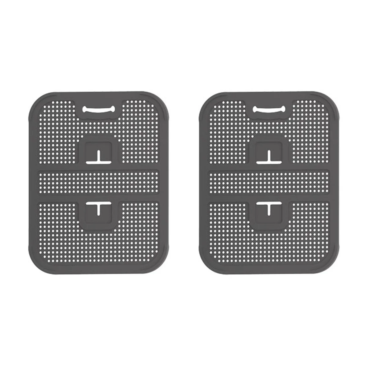 

2Pcs Hot Air Fryer Splash Guard for Foodi AF400EU / AF451EU, Reusable Splash Guard Airfryer Accessories Gray