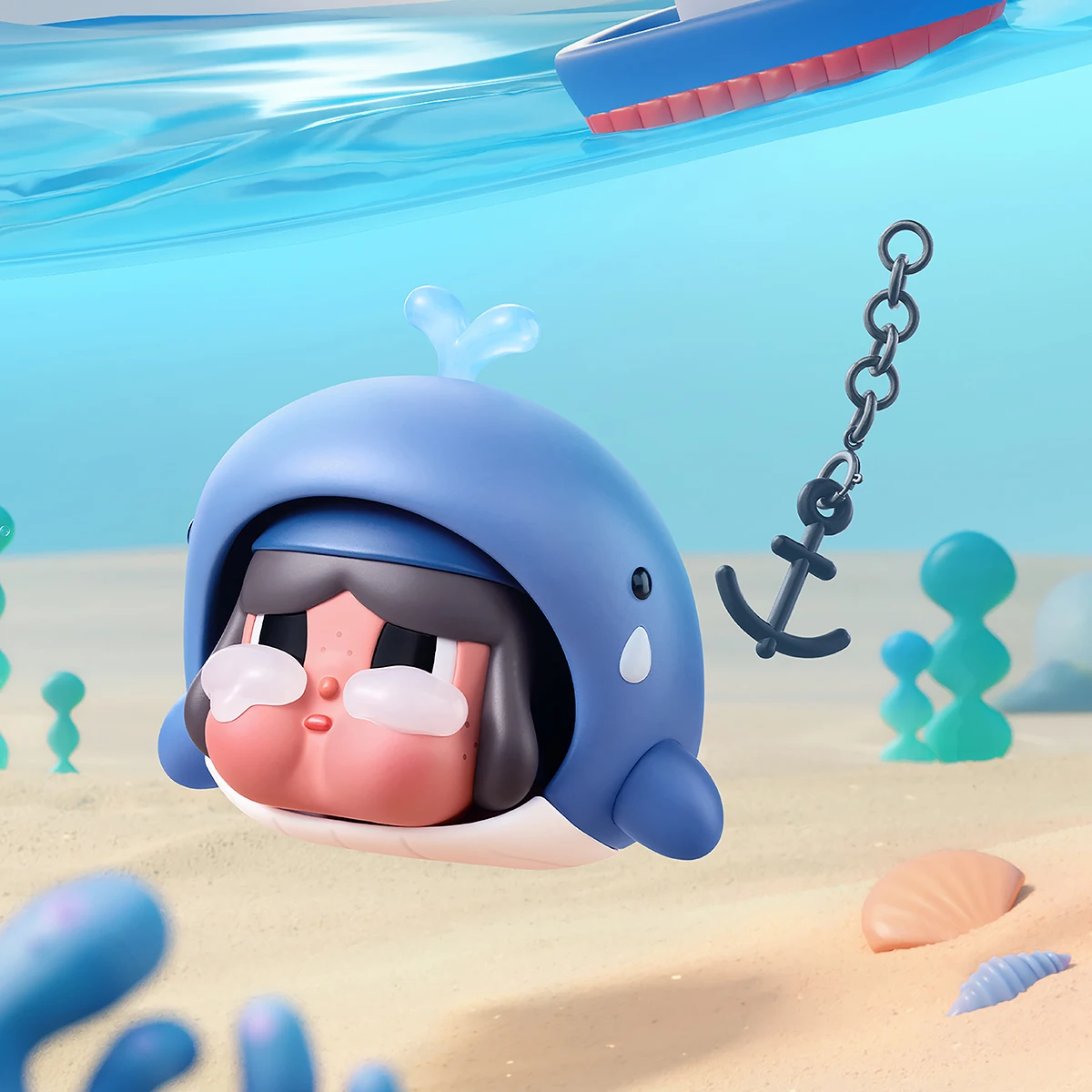 【UK】POP MART CRYBABY Cry Me an Ocean Series Figures Blind Box 1PC/12PCS Blindbox Collectable Figure Cute Gift