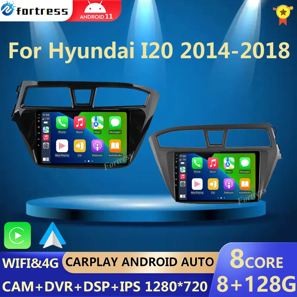 

Android 13 For Hyundai I20 LHD 2015 2016 2017 2018 Car Radio Car Multimedia Player Stereo GPS Navigation WIFI 4G BT NO 2 Din DVD