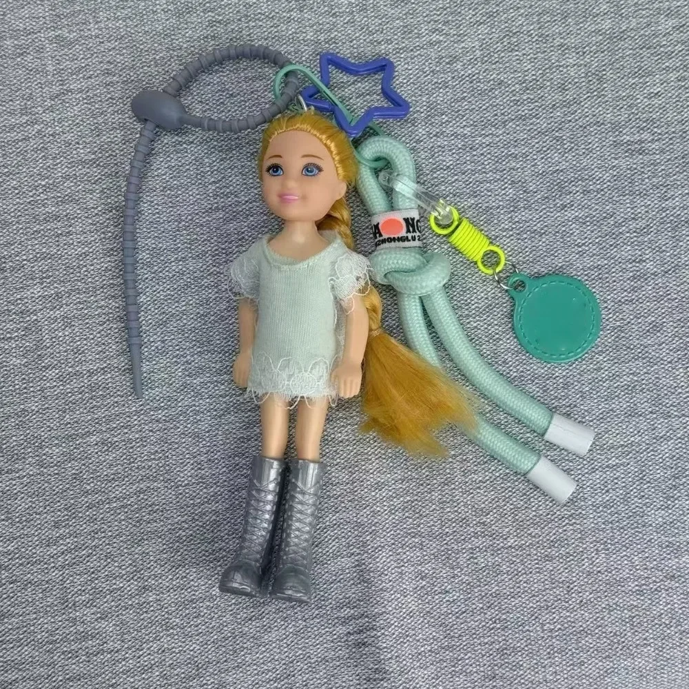 جديد لطيف دمية قلادة معلقة حلية DIY تغيير الملابس المفاتيح سيارة حلقة رئيسية هدية