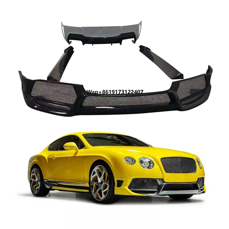 V Style Carbon Fiber Body Kit for Continental GT Car Bumpers Auto Parts Accessories