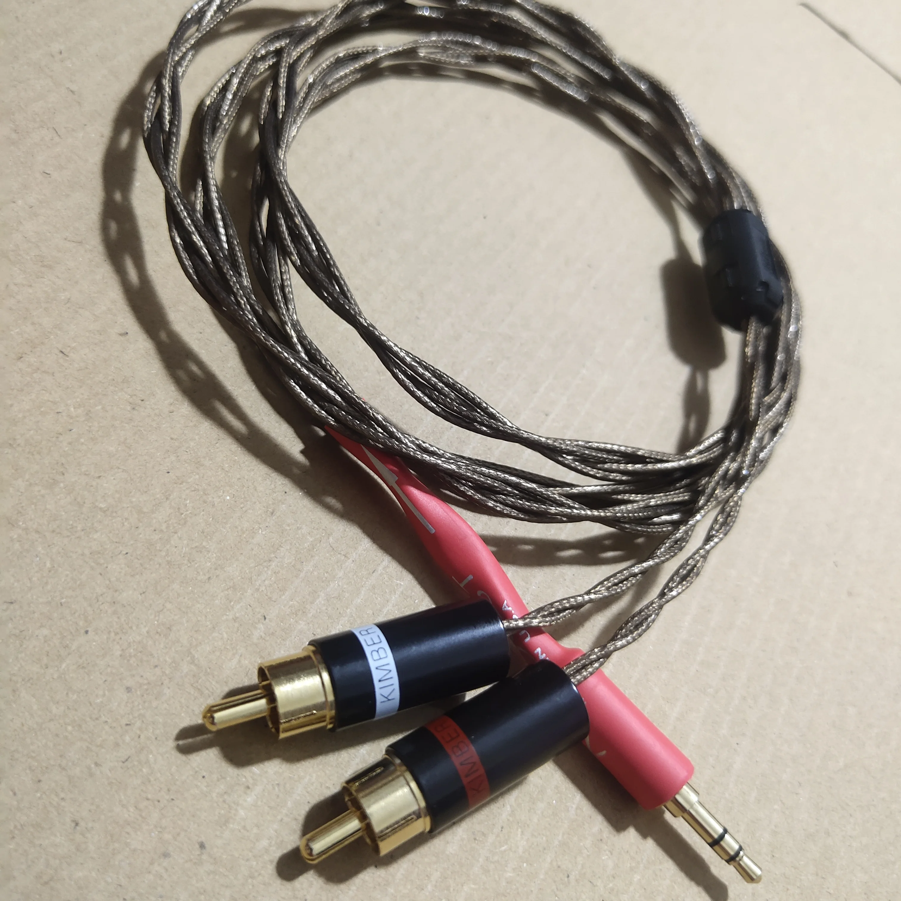 Nordost ODIN audiophile Sterling silver 1becomes 2 3.5mm headset plug to 2rca jack signal line Computer audio connection cable