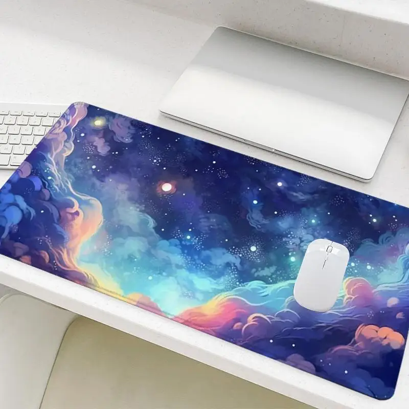 

Starry Sky Cloud Mouse Pad – Non-Slip Gaming Desk Mat for Keyboard & PC, Perfect E-Sports Office & Home Accessories!